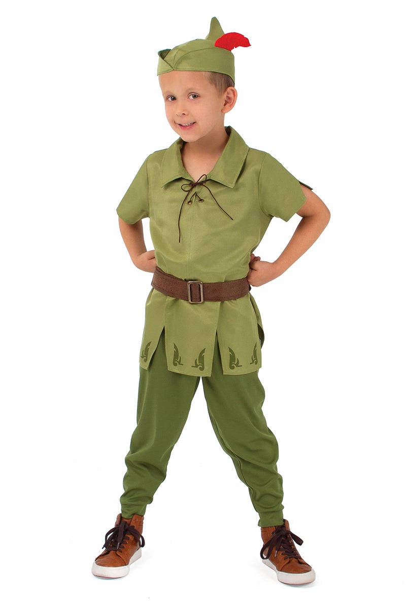 Little Adventures Child Peter Pan Costume (Medium Age 3-5) - Machine Washable Child Pretend Play and Party Costume - Image 1